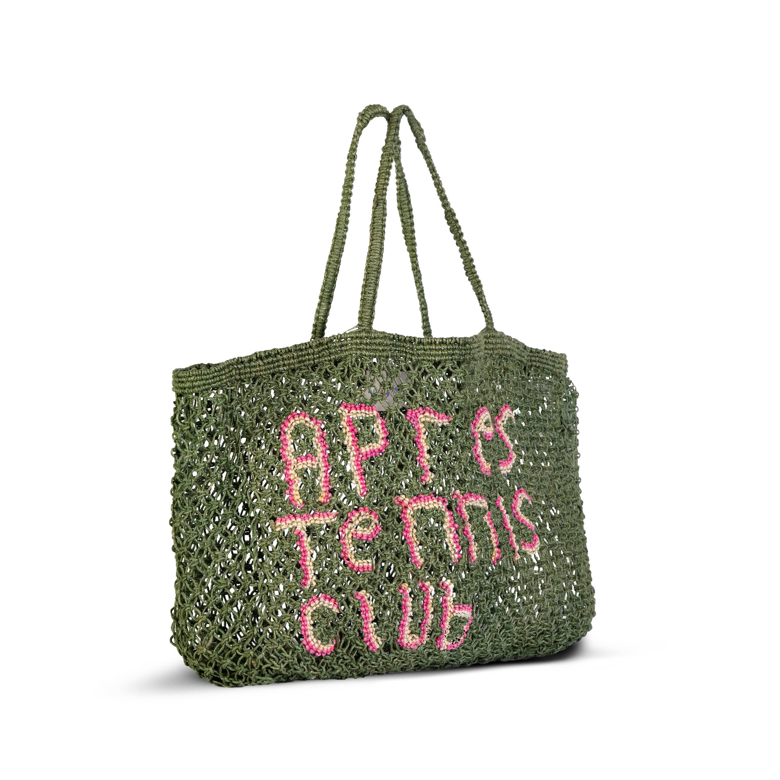 Tin Marin Apres Tennis Club Woven Jute Tote