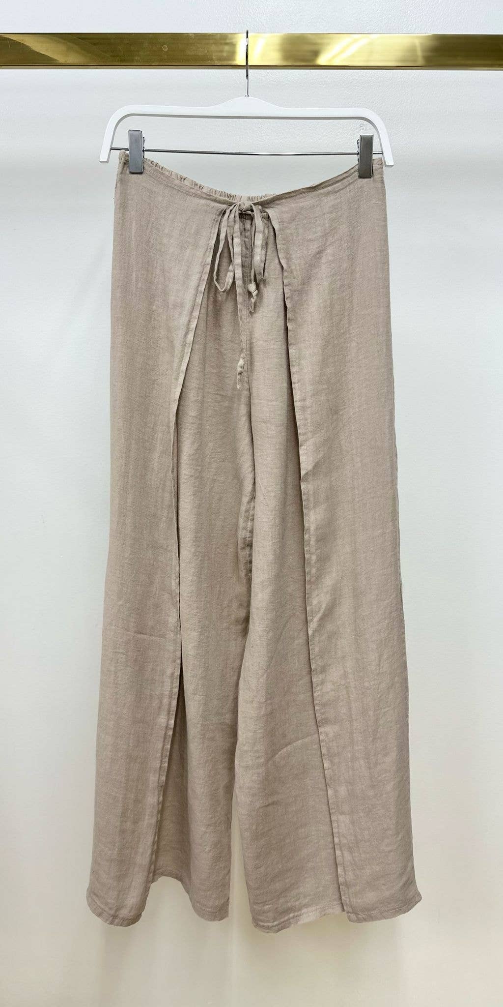 Milio Milano Linen Pants with Side Panel 80815