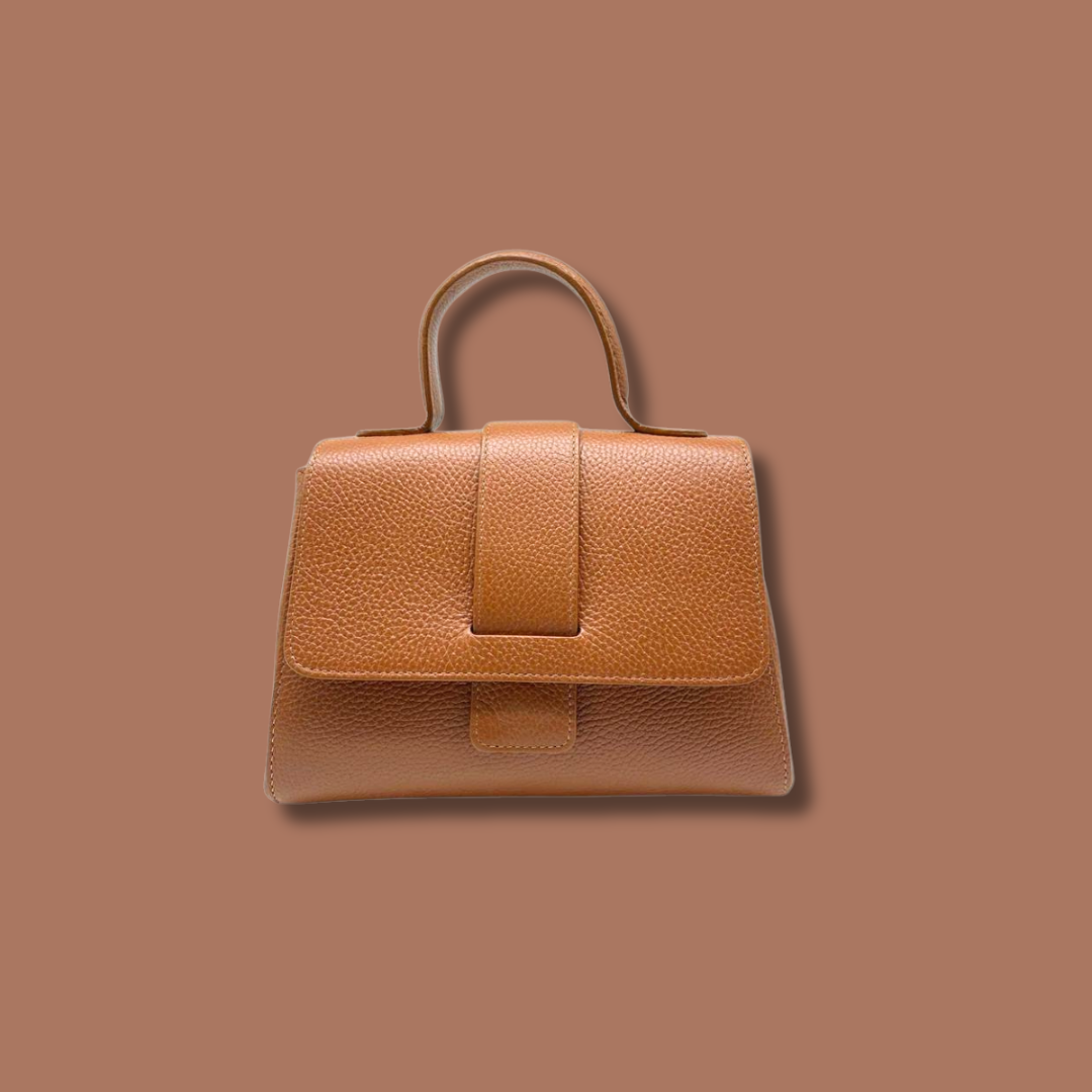 European Leather Collection Elise Camel Handbag