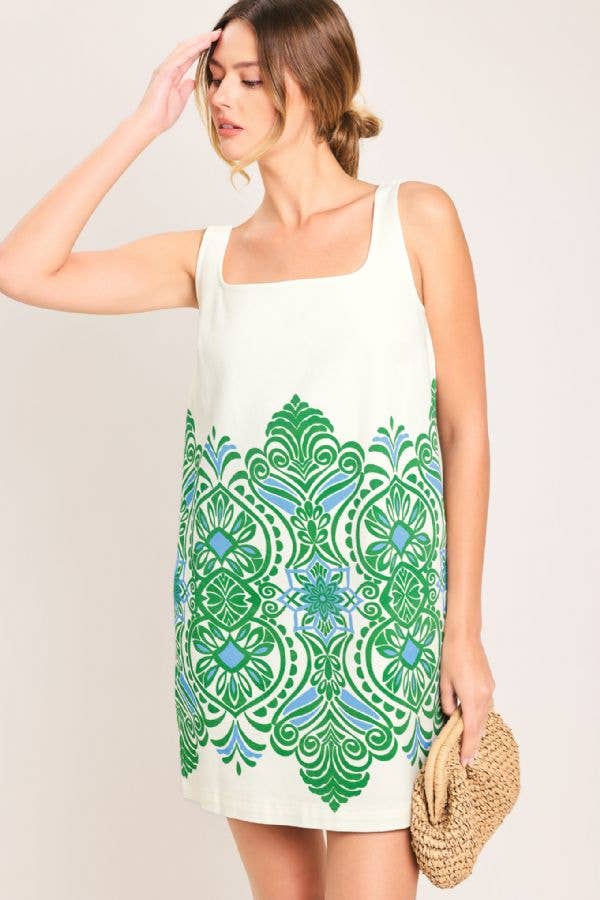 Flying Tomato Printed Woven Mini Dress ID23464