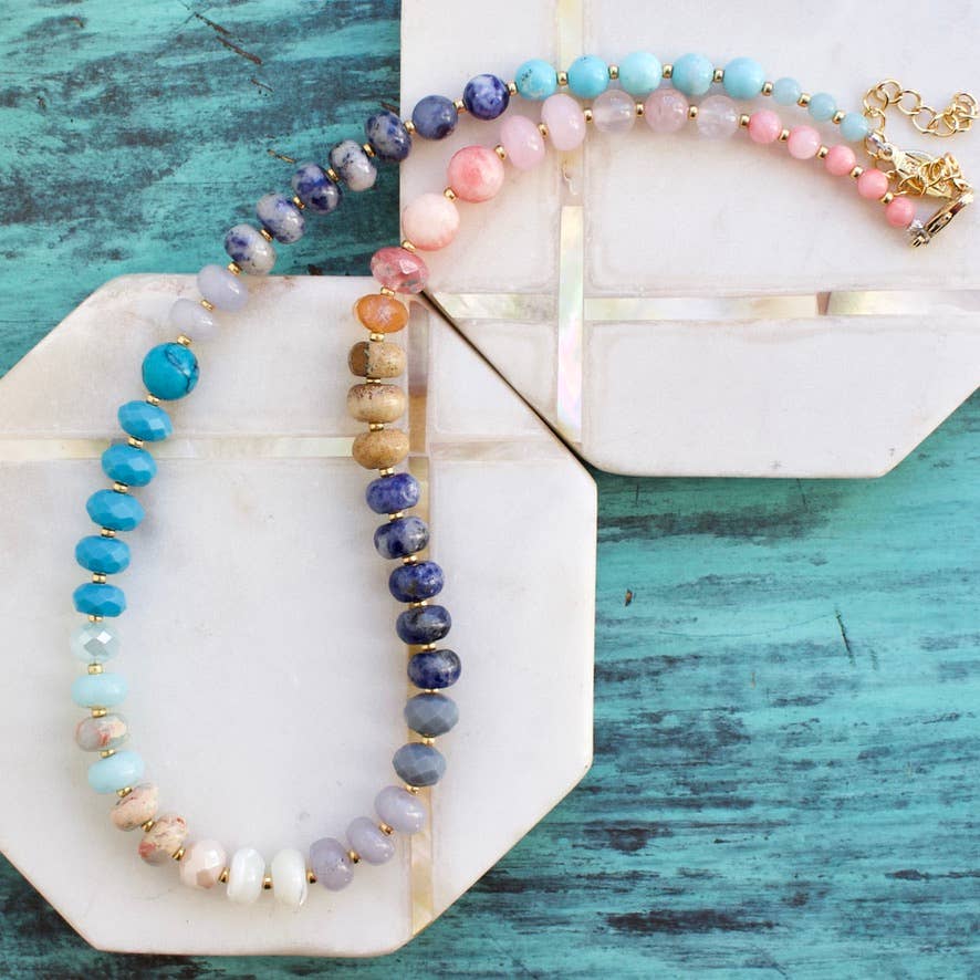 a.v. max Gemma Medium Rondelle Necklace 9044N