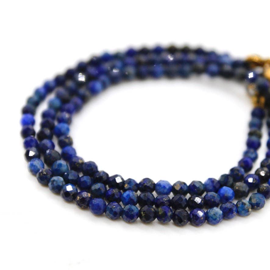 Lizou 16" Lapis Lazuli Stone Necklace #10