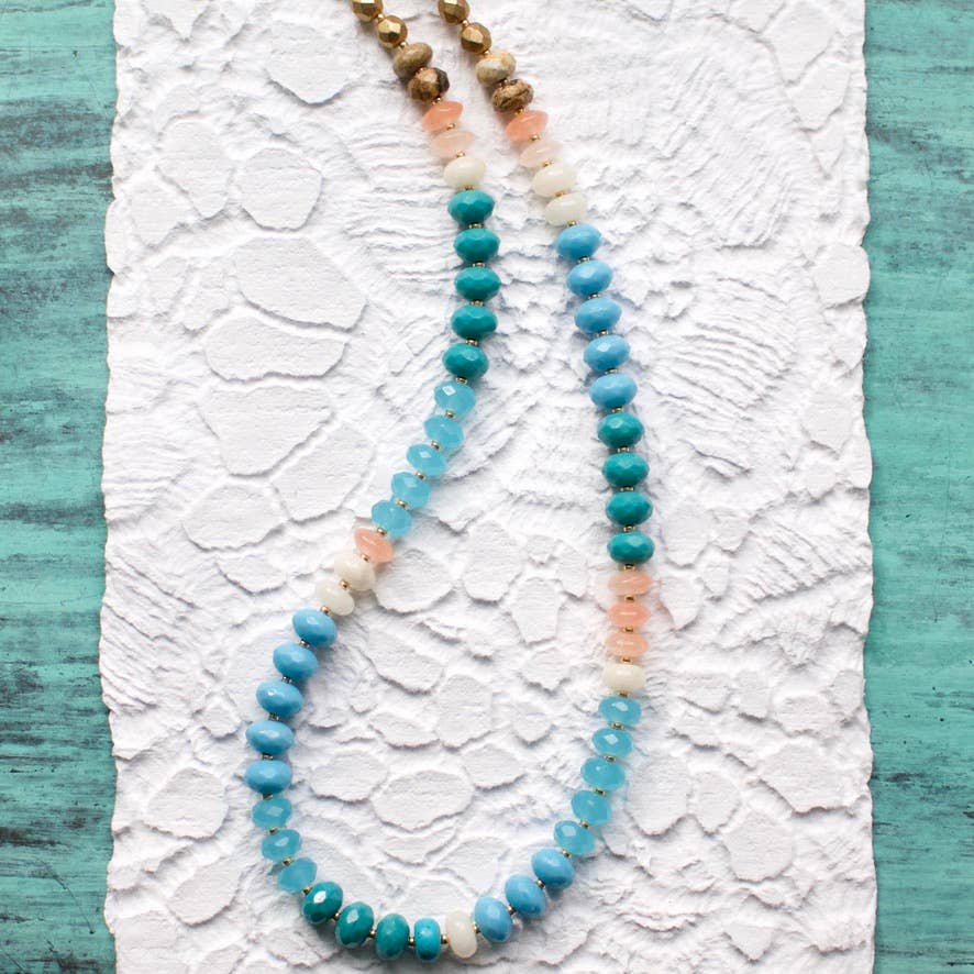 a.v. max Gemma Medium Rondelle Necklace 9044N