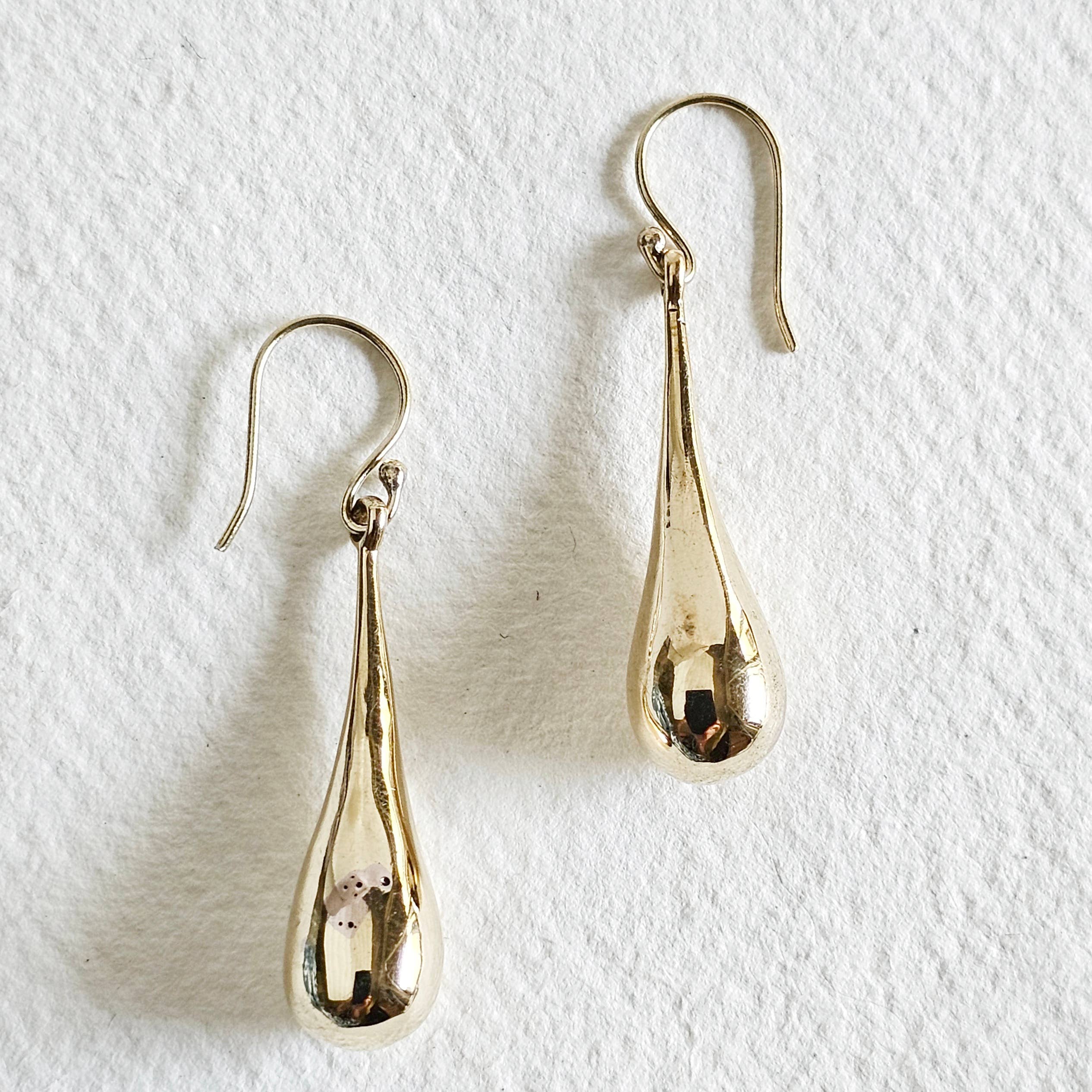 Bisjoux Brass Teardrop Dangle Earrings