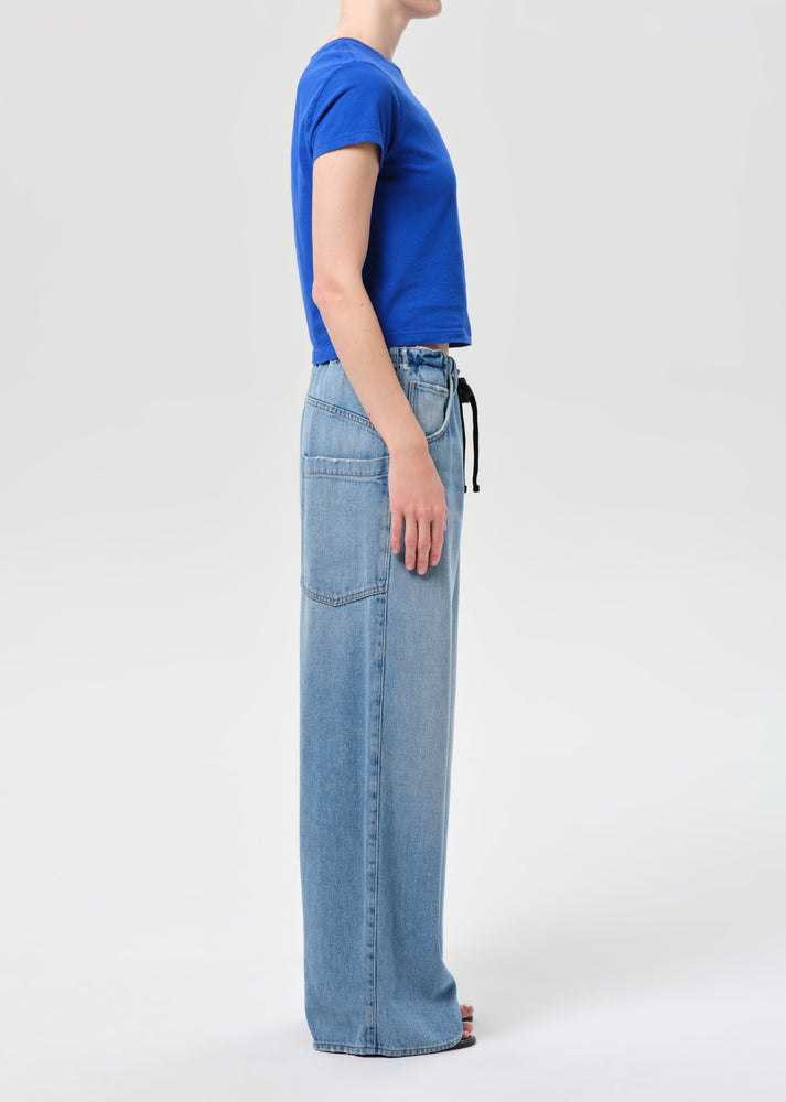 AGolde Shaw Drawstring Wide Leg Jean A332-1972