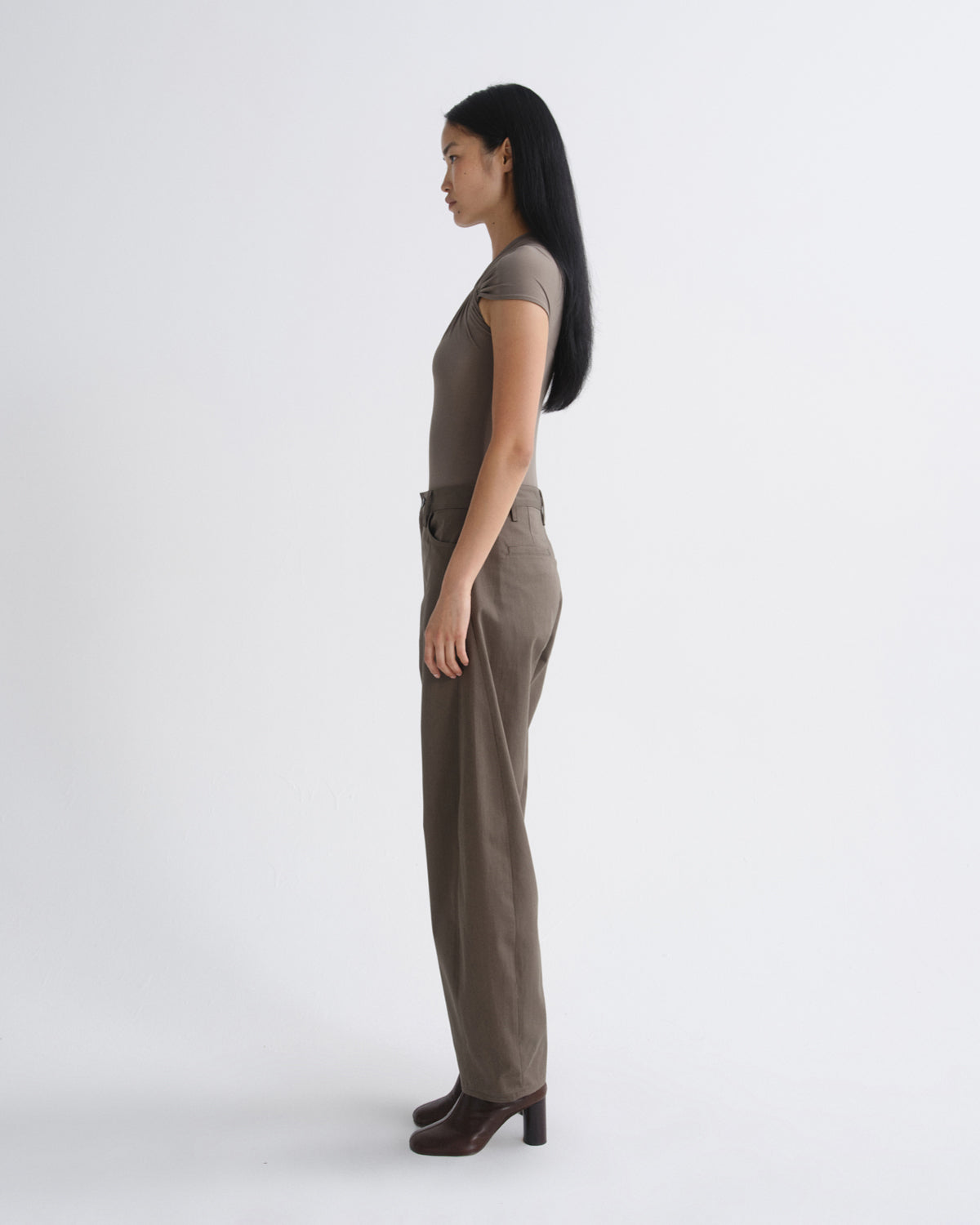 AGOLDE Luna Trouser in Taupe