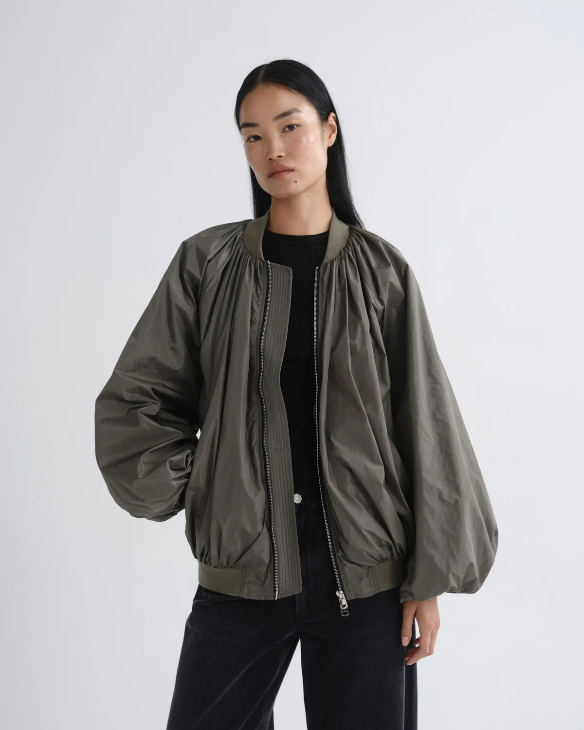 AGOLDE Raffi Bomber Jacket - Fern