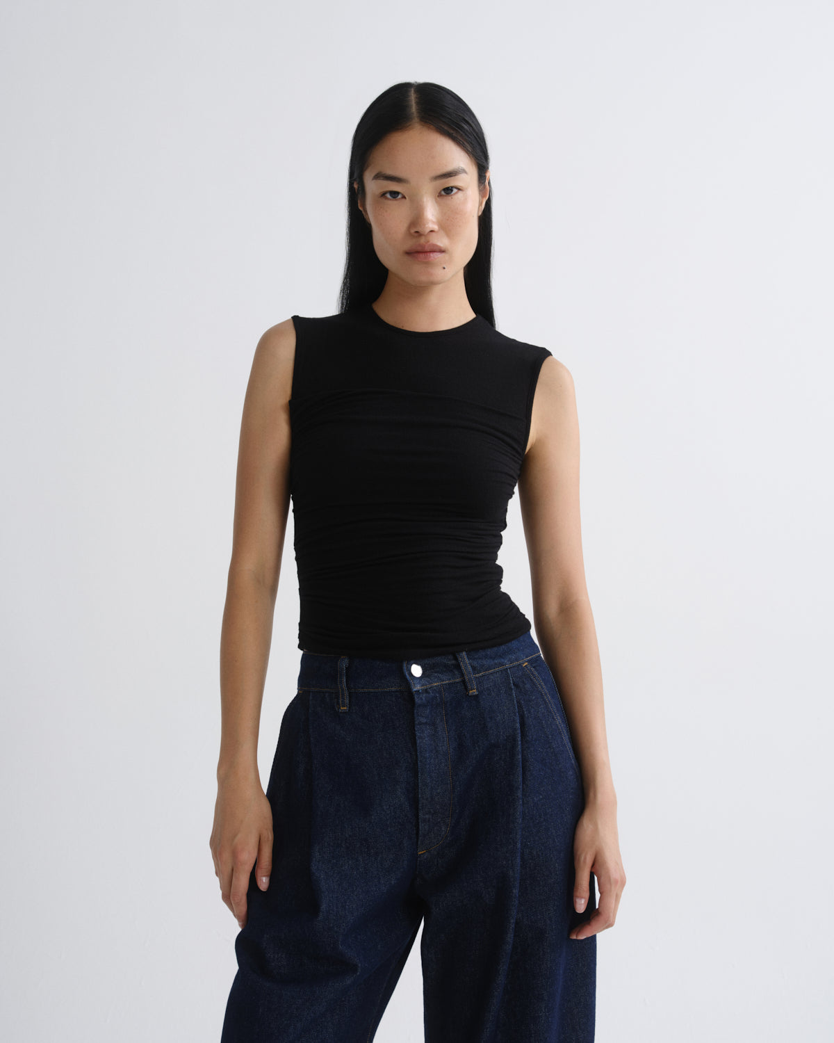 AGOLDE Theodore Tank in Black