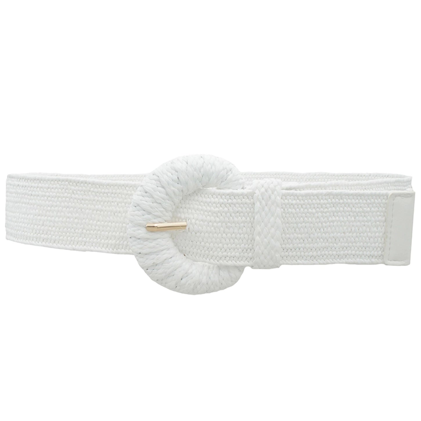 Thames Wrapped Half Moon Elastic Straw Belt-J1BIW50015