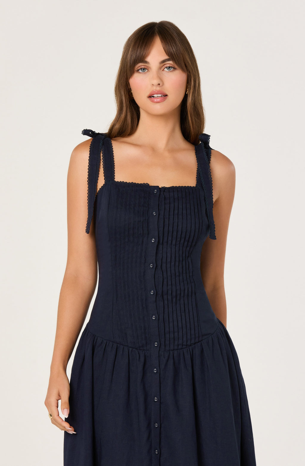 ASTR Marie Drop Waist Midi Dress