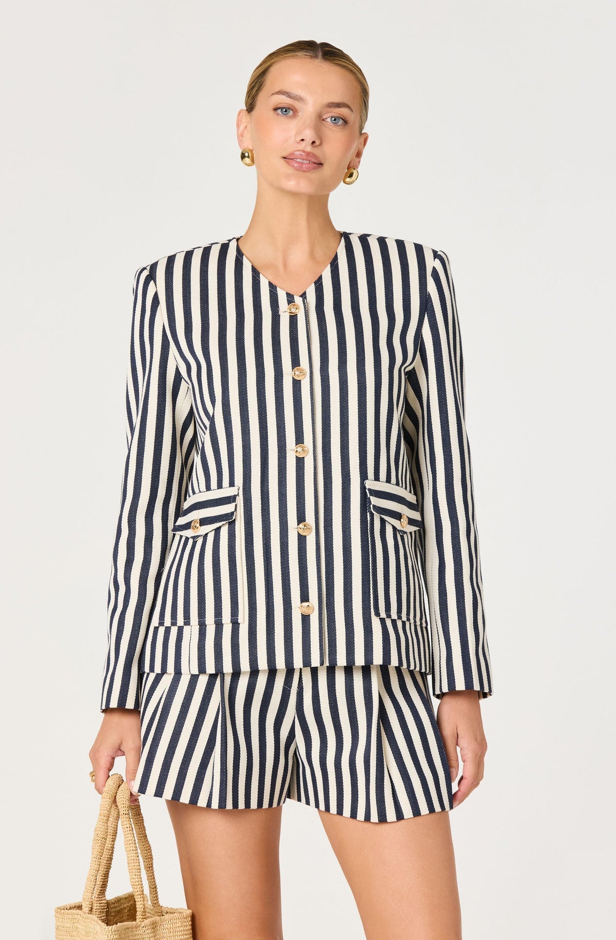 ASTR Danae Striped Blazer