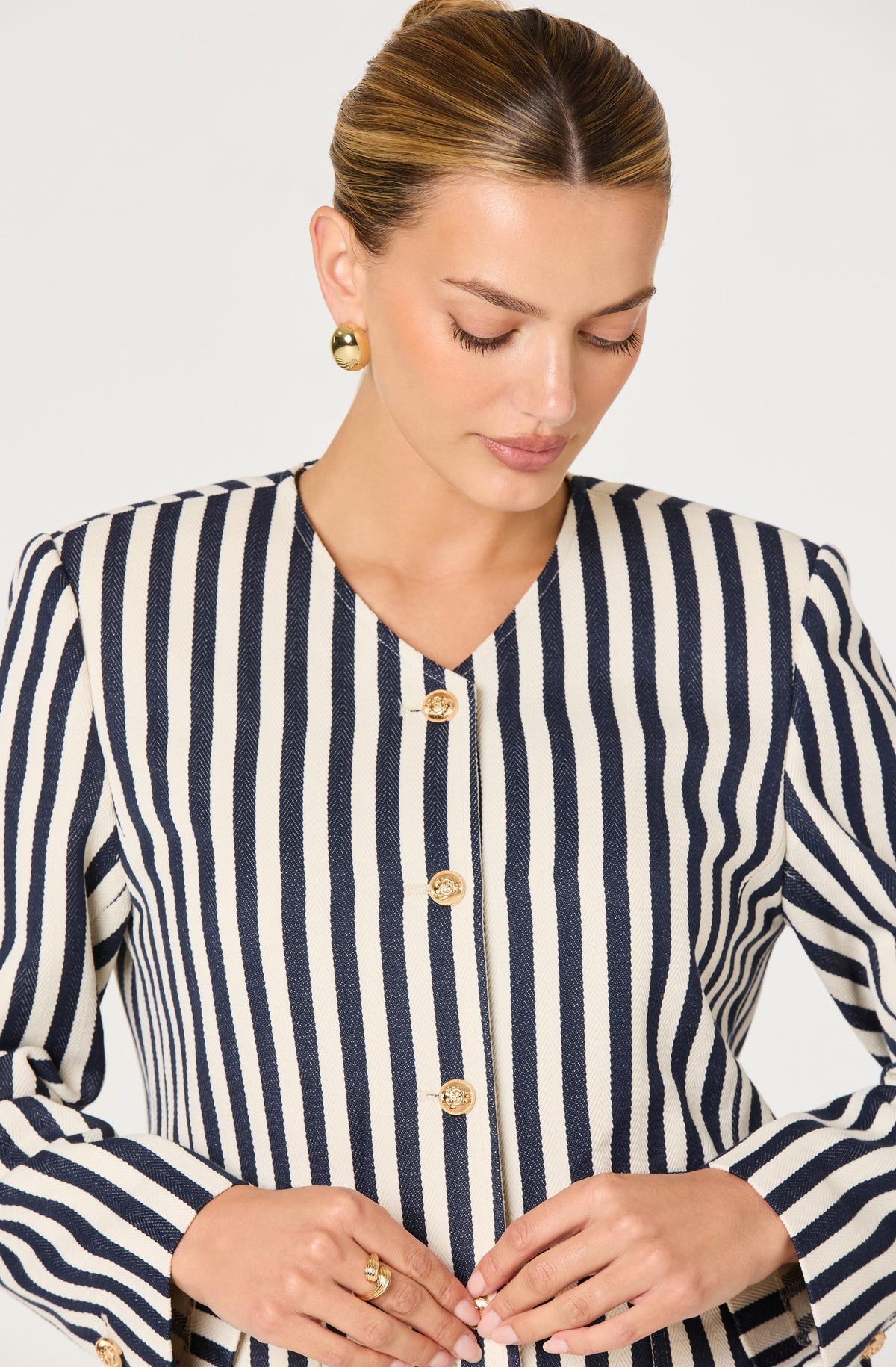 ASTR Danae Striped Blazer