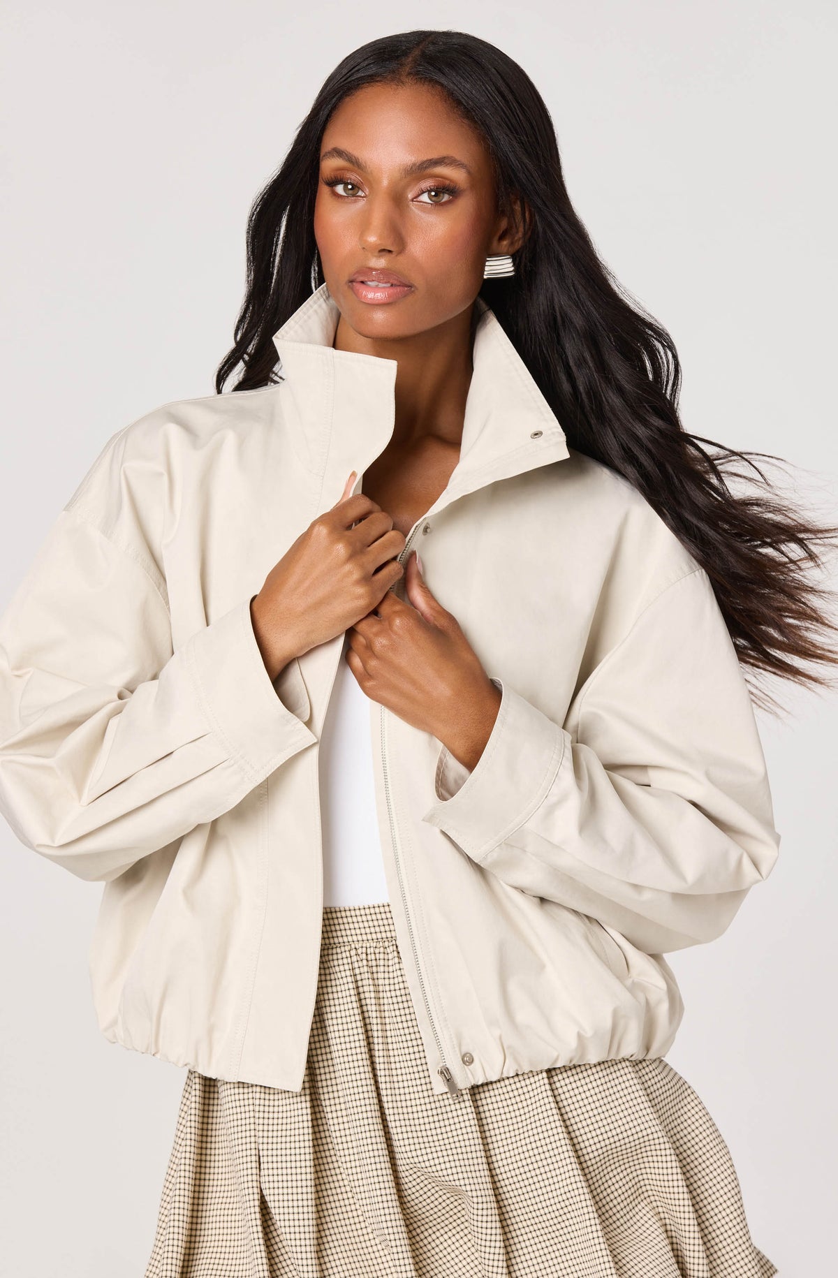 ASTR Cooper Oversized Bomber Jacket