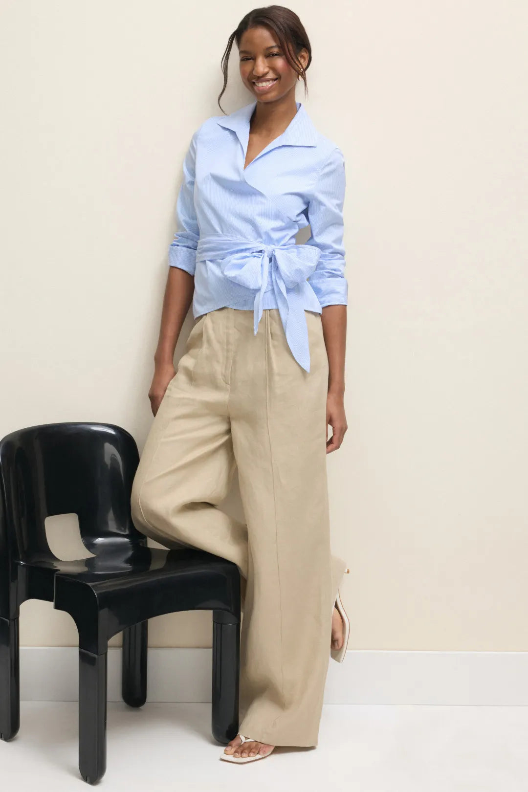 Ann Mashburn Hilary Wrap Top in Cotton