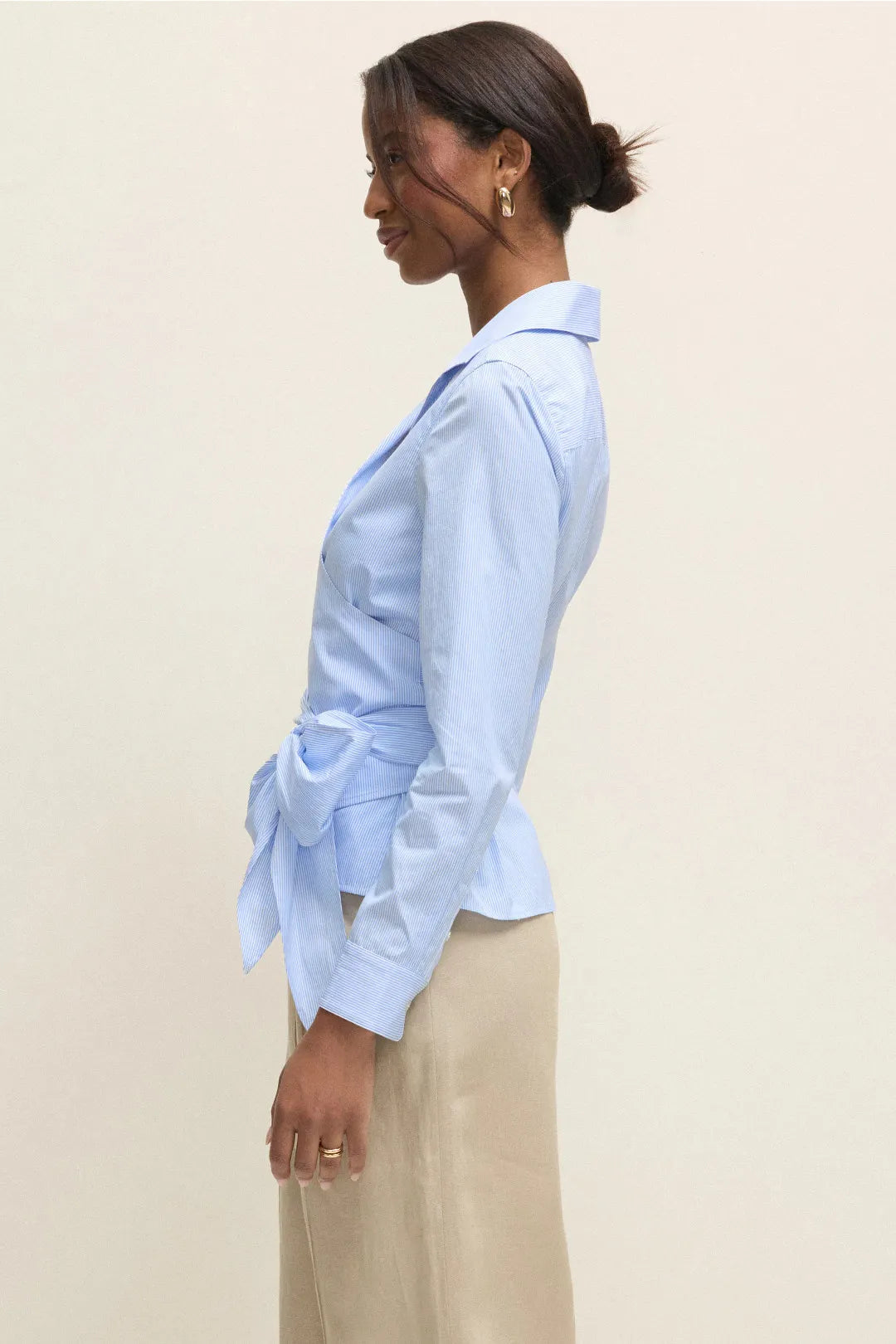 Ann Mashburn Hilary Wrap Top in Cotton