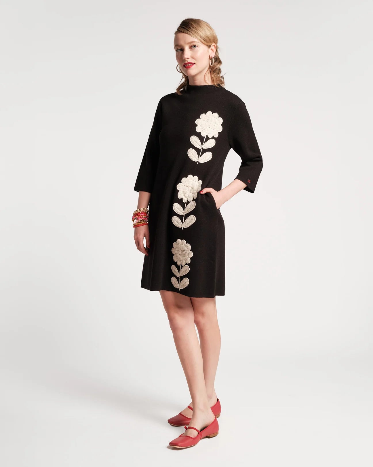 Frances Valentine Annie Dress Posy Embroidery