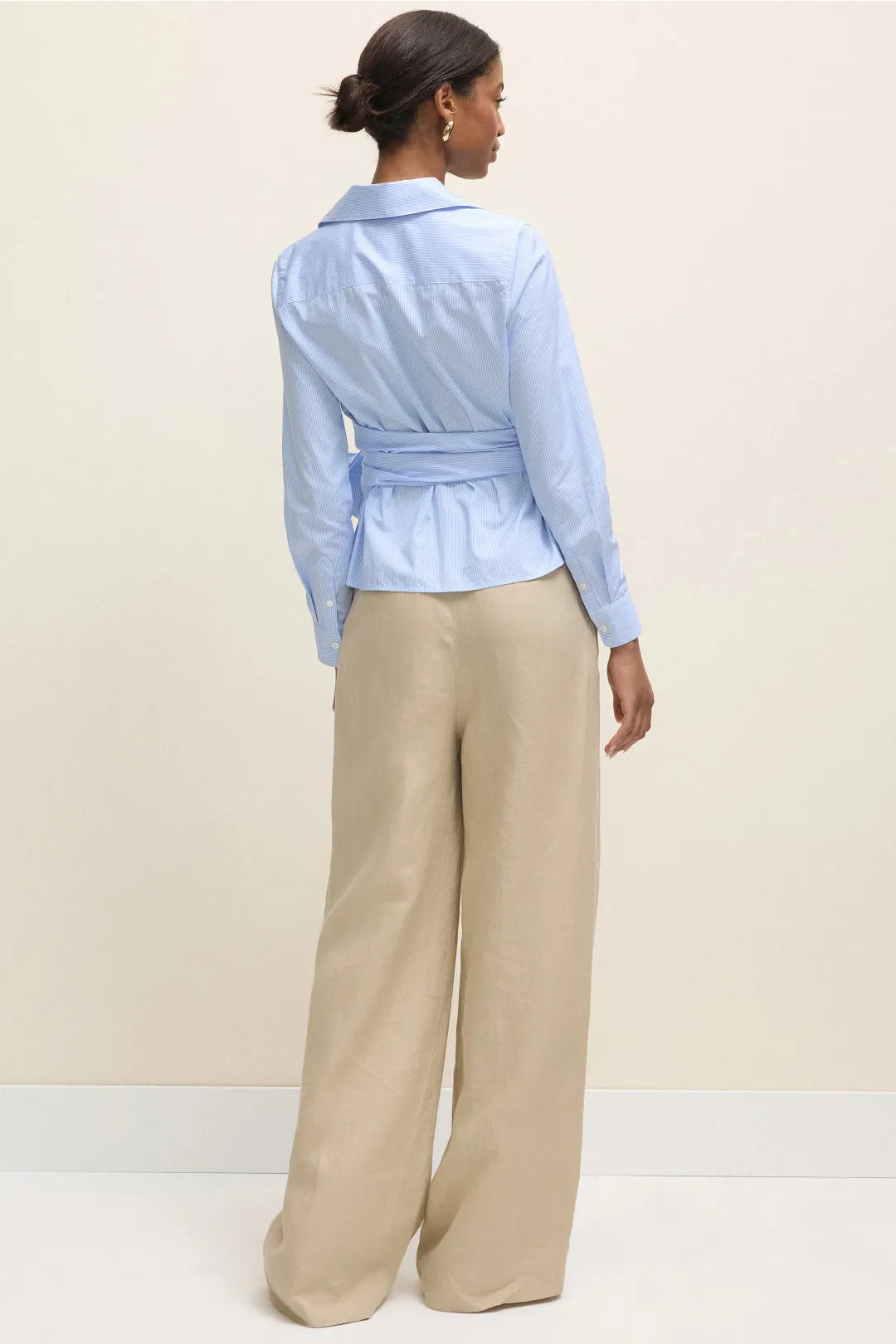 Ann Mashburn Hilary Wrap Top in Cotton