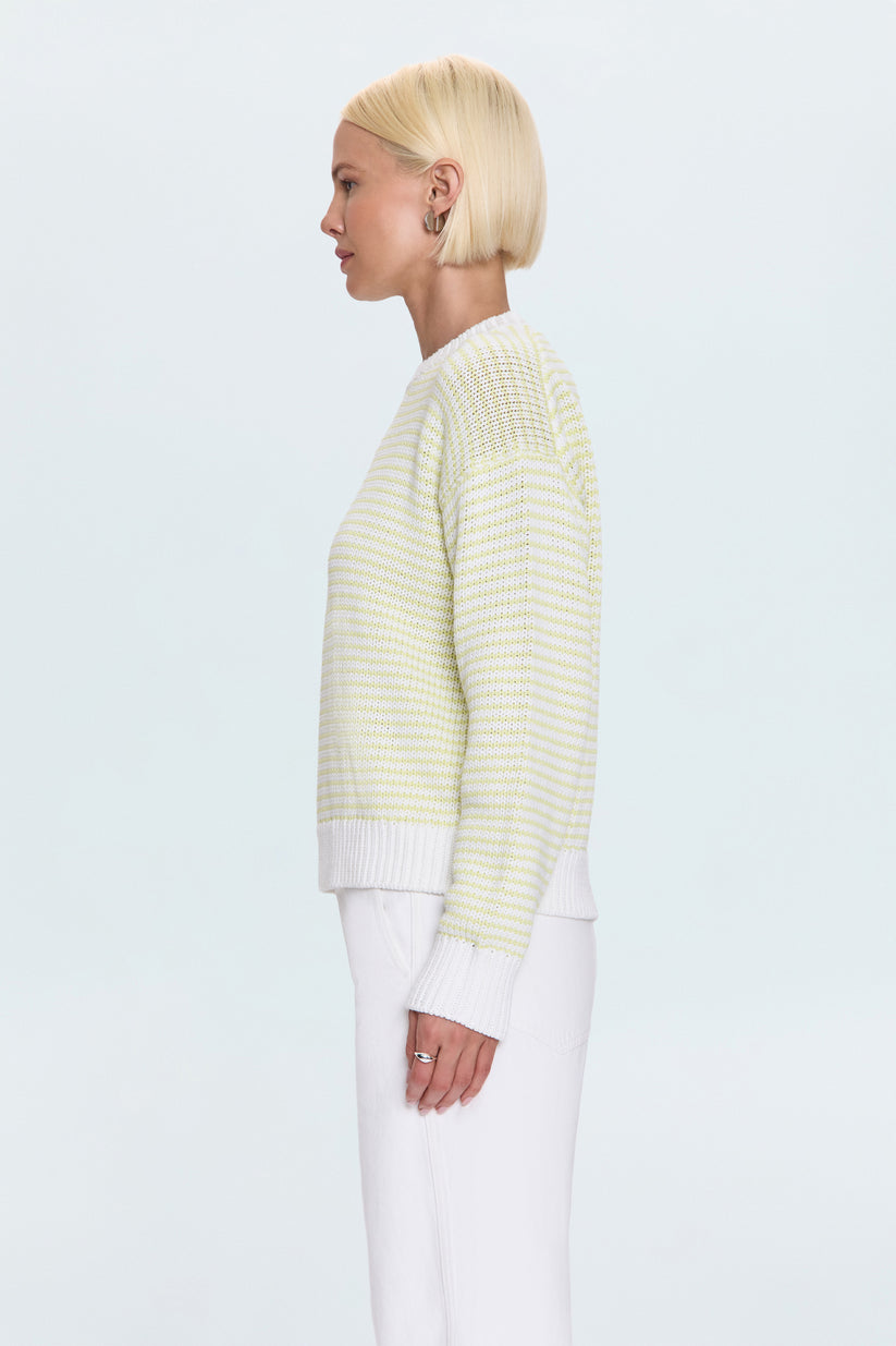 Pistola Aura Relaxed Crew Neck Sweater - Limeade