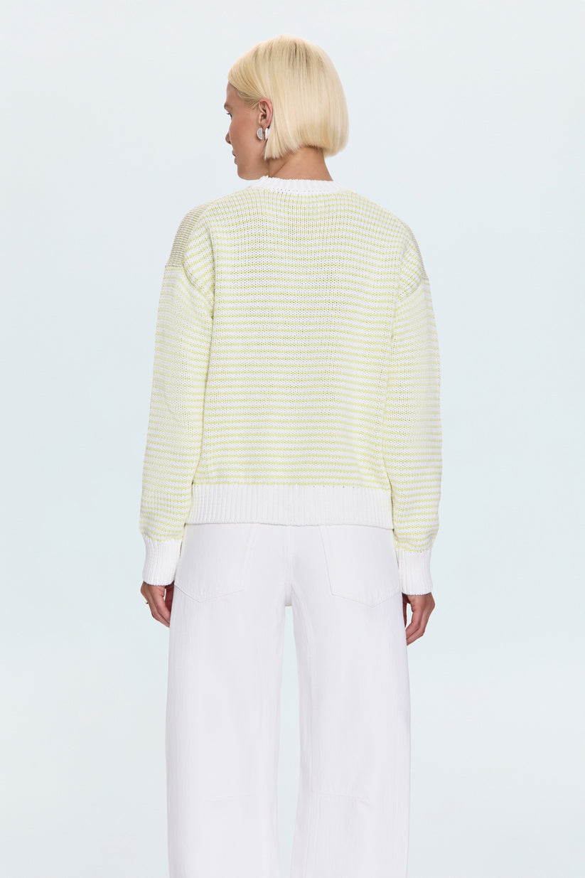 Pistola Aura Relaxed Crew Neck Sweater - Limeade