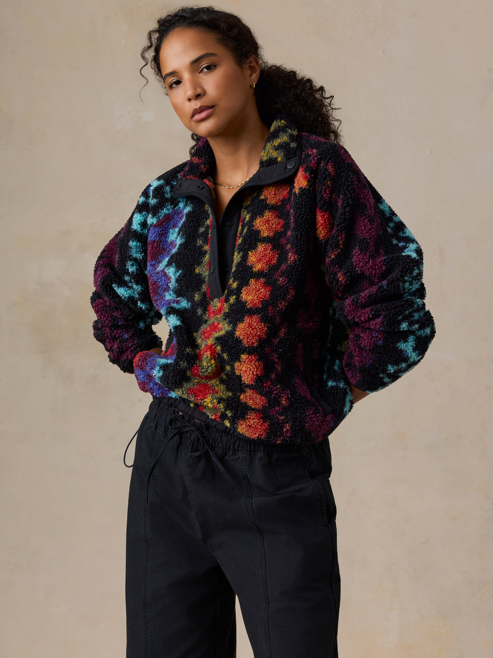 Faherty Fireside Fleece Pullover - Harbor Lights
