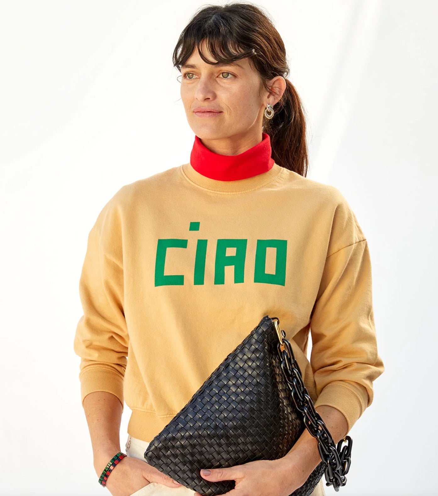 Clare V Le Drop Ciao Sweatshirt AP-LS-LS-100231
