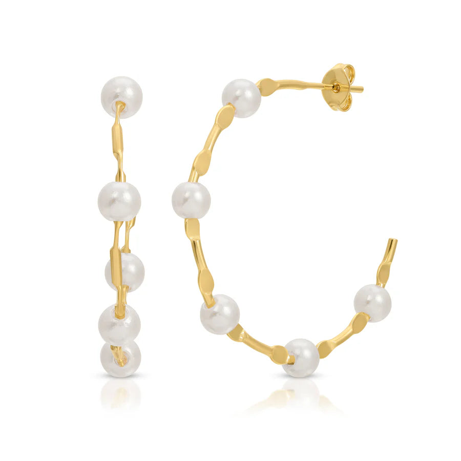 Joy Dravecky Floating Pearl Hoops JDNEO-E10