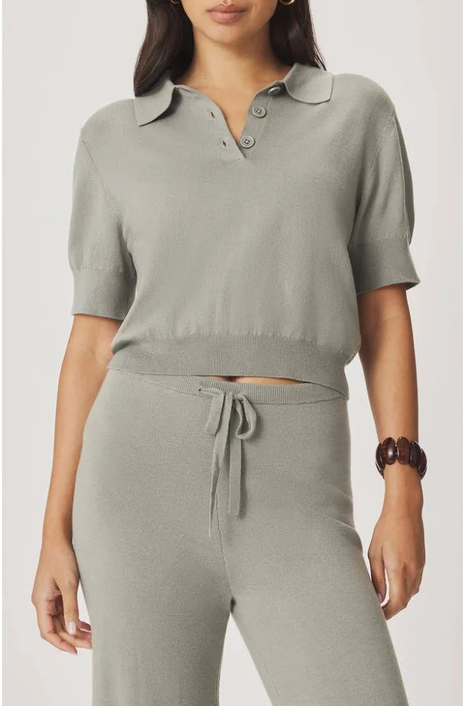 Splendid Christa Knit Polo Sweater RS6S280