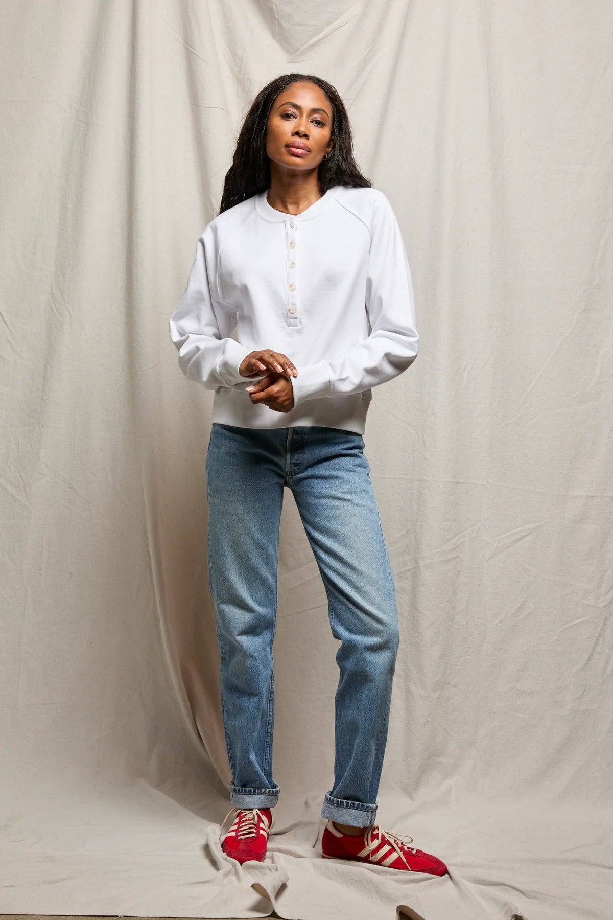 Perfect White Tee Bowen Raglan Sweatshirt