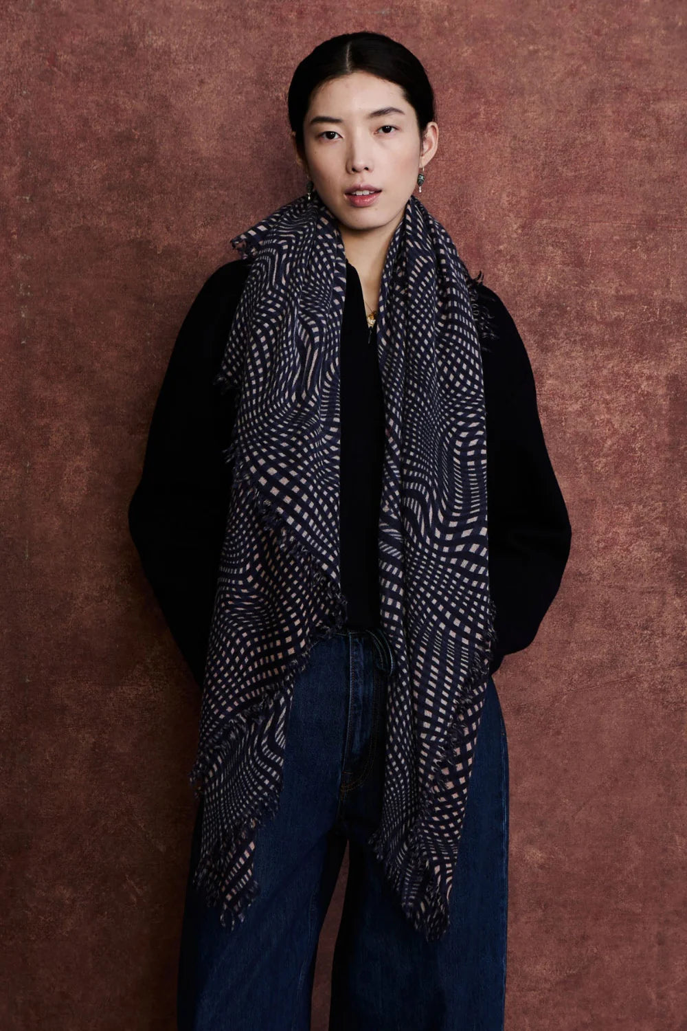 Chan Luu Plaid Cashmere Scarf BRH-SC-608