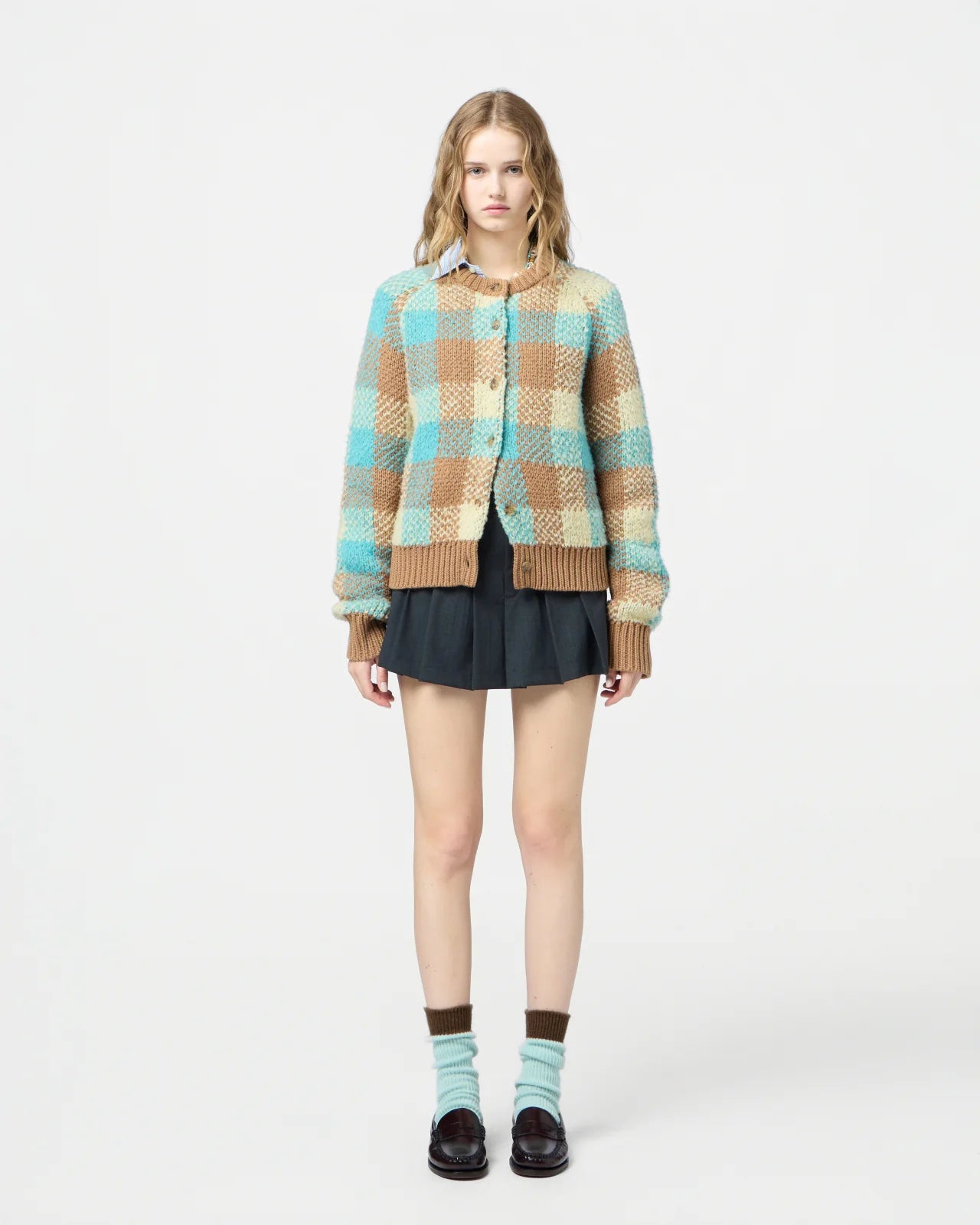 Guest in Residence Buffalo Plaid Cardigan