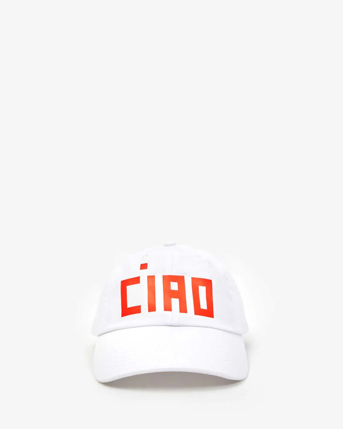 Clare V Baseball Hat Ciao Poppy White AC-HT-HT-100144