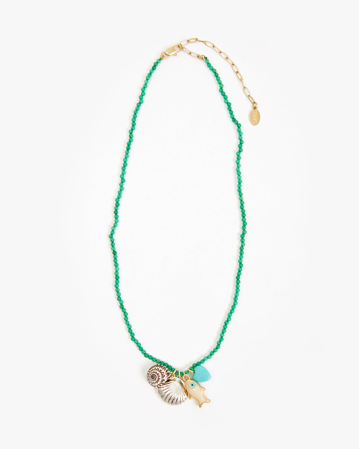 Clare V. Beaded Charm Necklace JW-NC-NL-100147