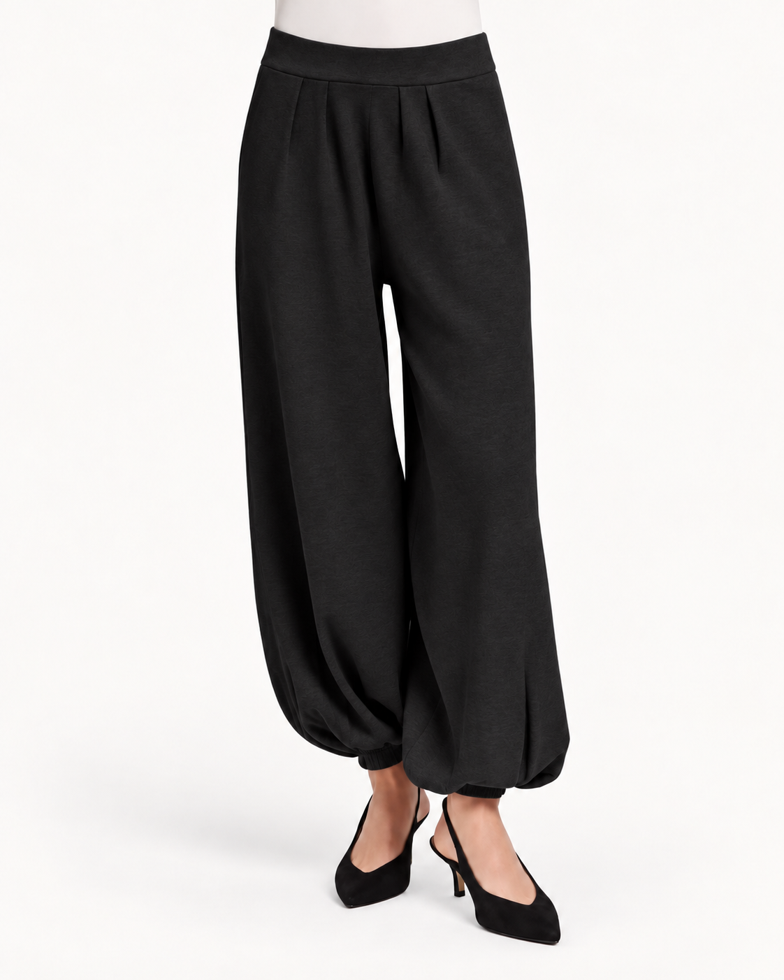 Minnie Rose Knit Viscose Pleated Balloon Pant 9942