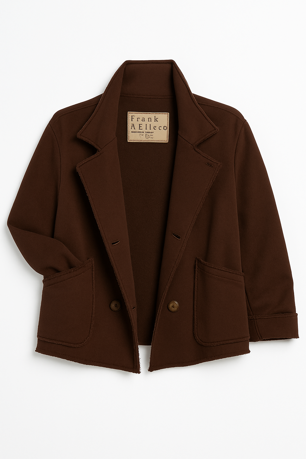 Frank & Eileen Mini Belfast Cropped Triple Fleece Peacoat