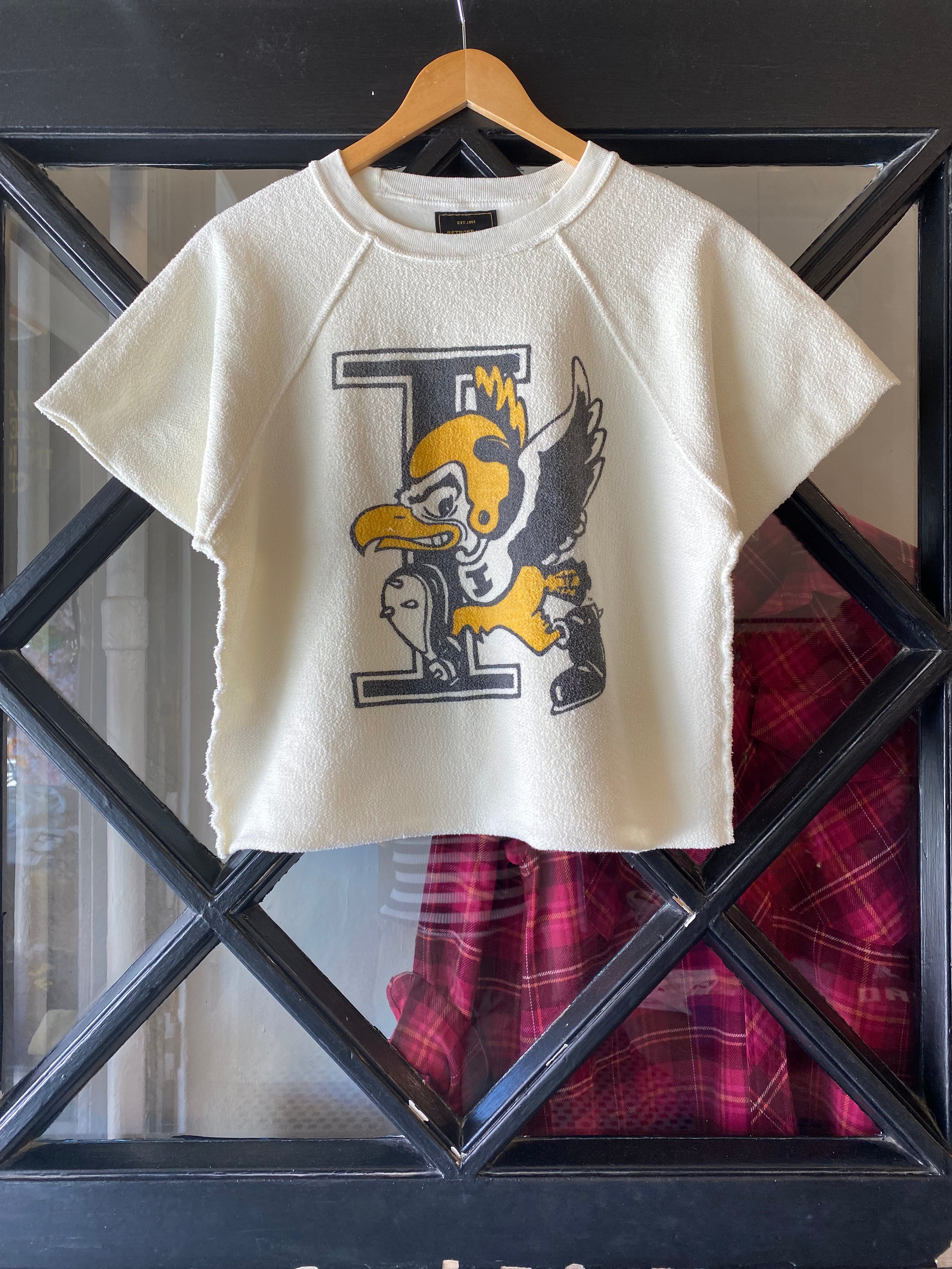 Retro Brand Inside Out New Herky "I" Sliced Short Sleeve Sweatshirt