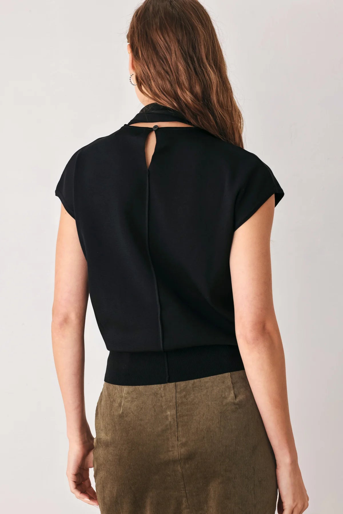 Flying Tomato Cap Sleeve Knit Top FSW1545