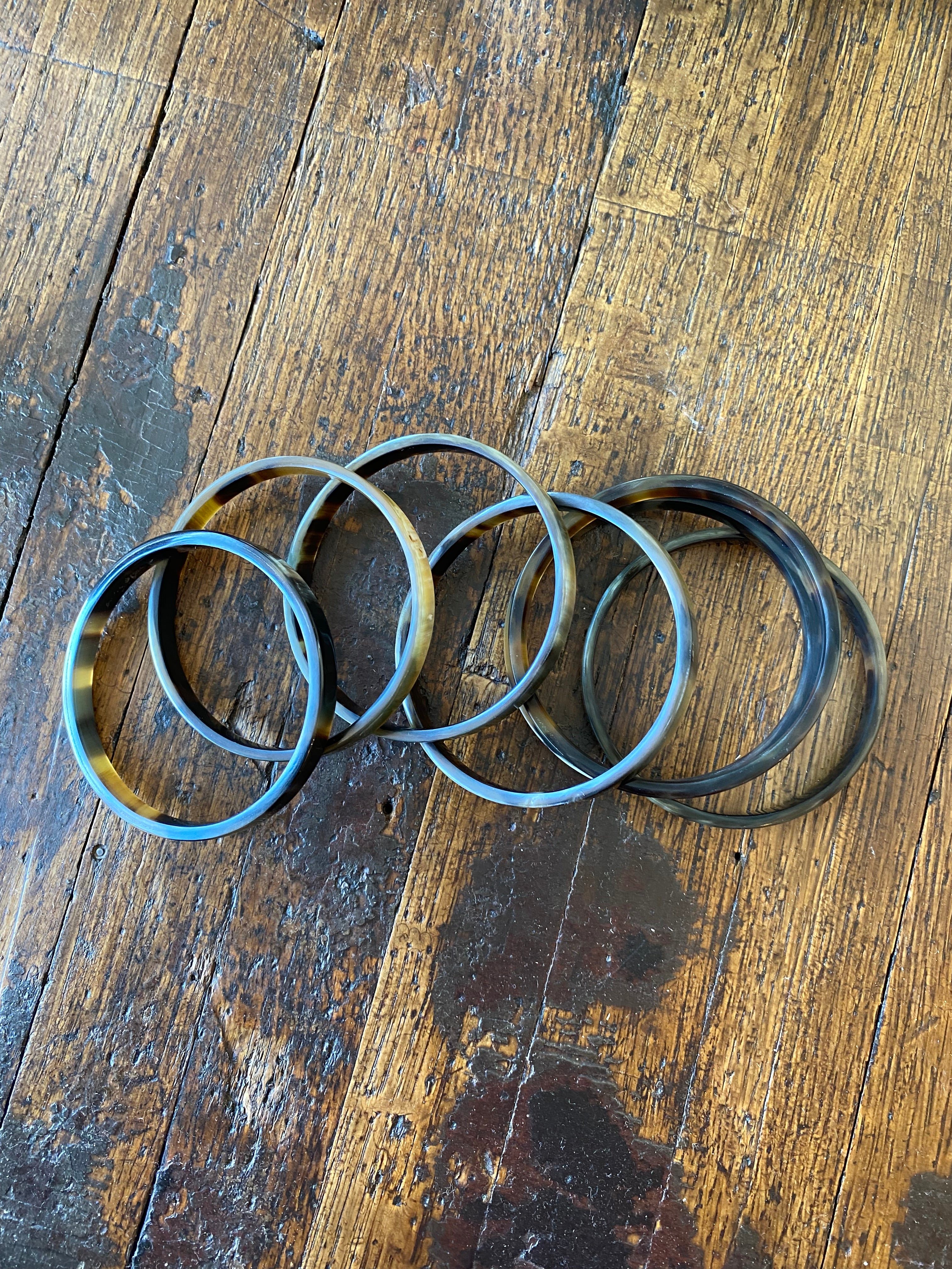 VIVO Natural Horn Bangle Set of 7 CTB103