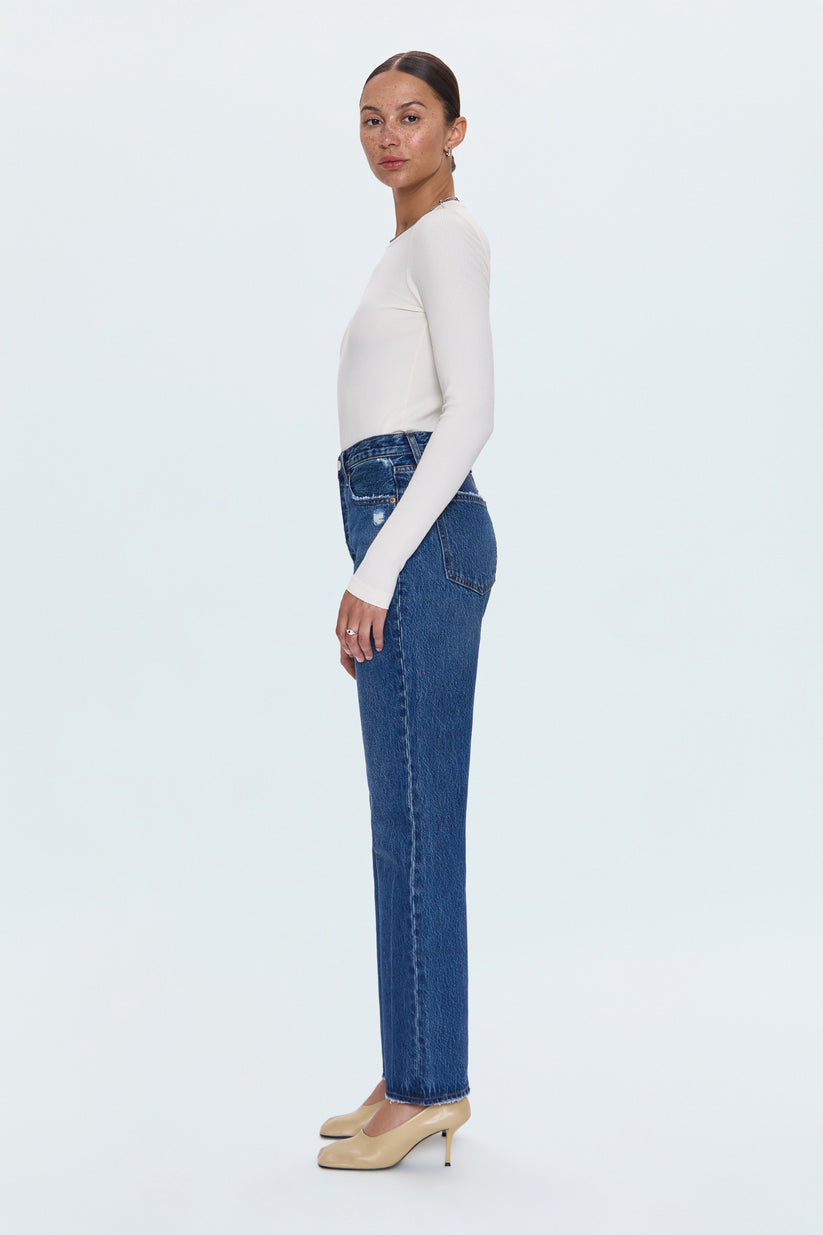 Pistola Cassie Super High Rise Straight Jean - Cameo Vintage