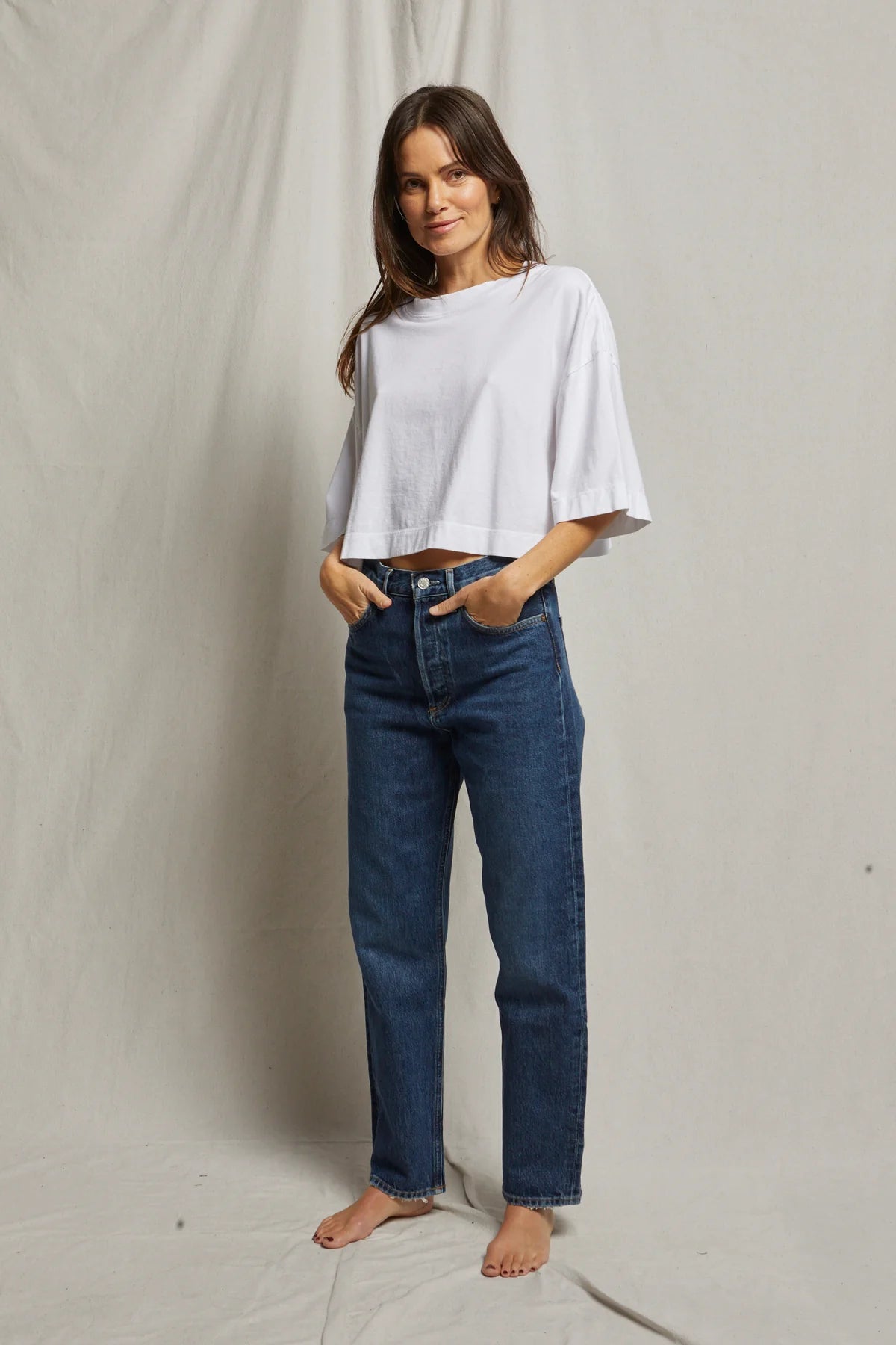 Perfect White Tee Christy Ringspun Cotton High Line Tee