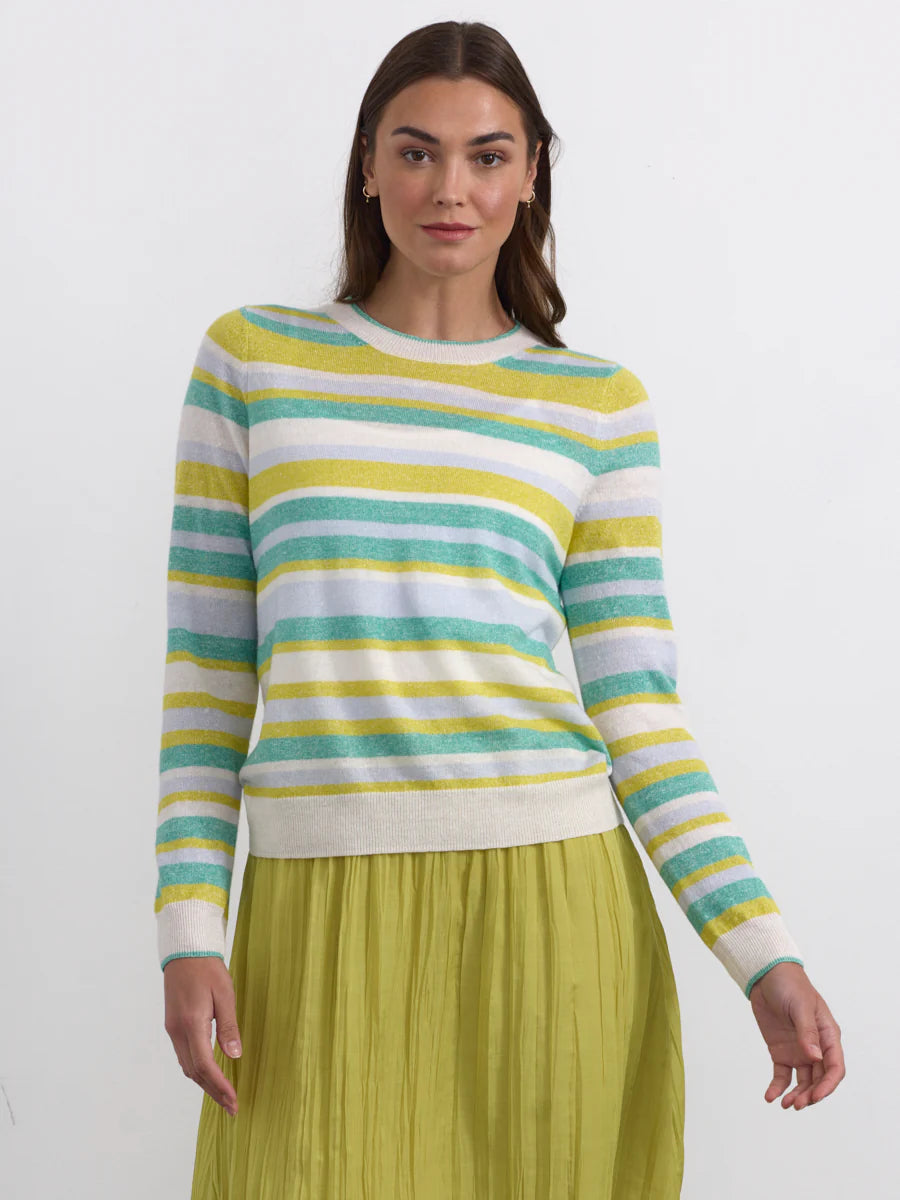 Margaret O'Leary Stripe Crewneck Sweater