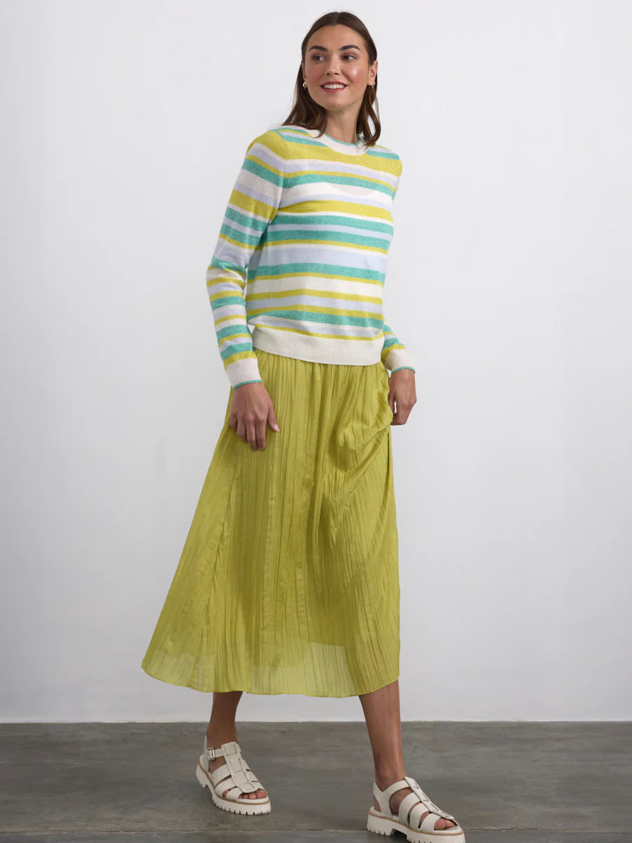 Margaret O'Leary Stripe Crewneck Sweater