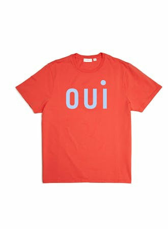 Clare V. Original Tee - Oui in Bright Poppy