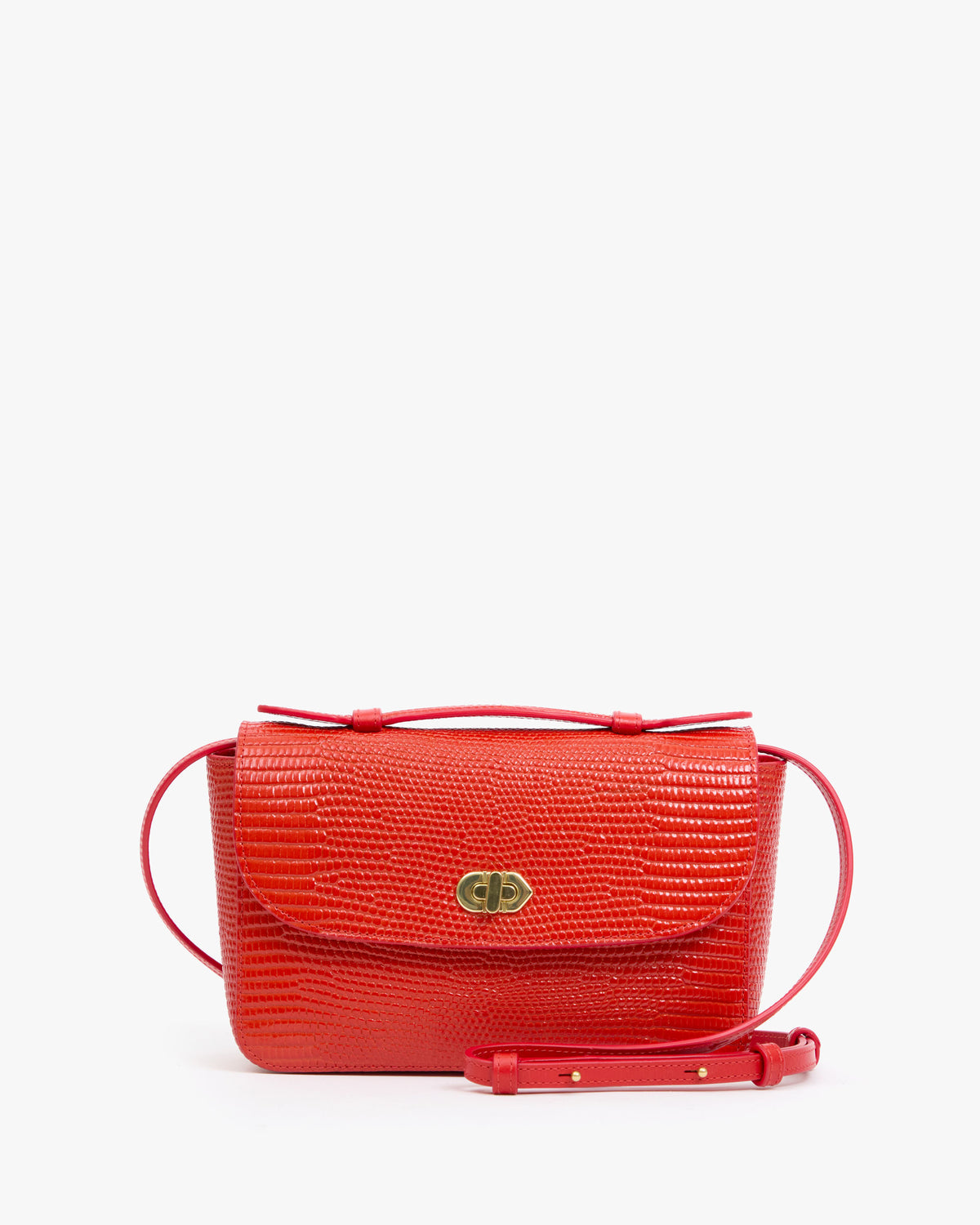 Clare V. Kathryn - Glossy Lizard in Red