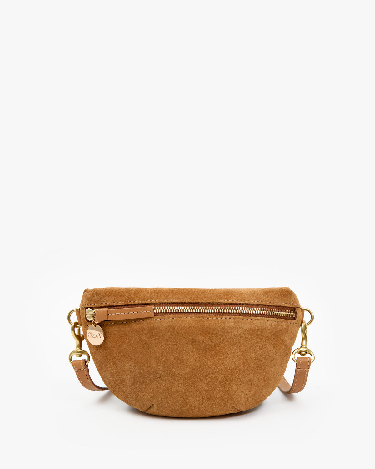Clare V. Petite Fanny - Suede in Caramel