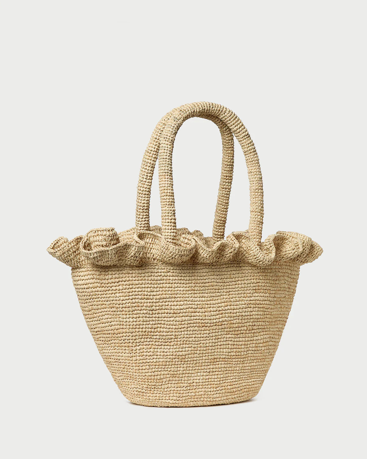 Loeffler Randall Raffia Ruffle Tote