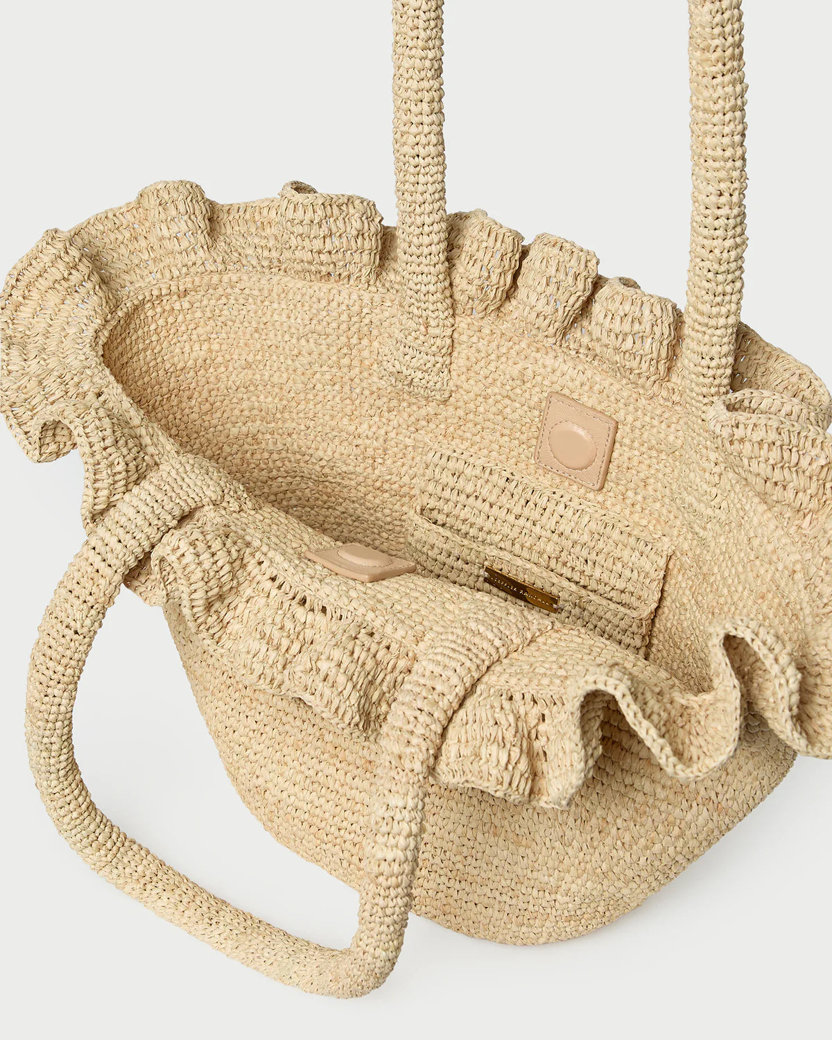 Loeffler Randall Raffia Ruffle Tote