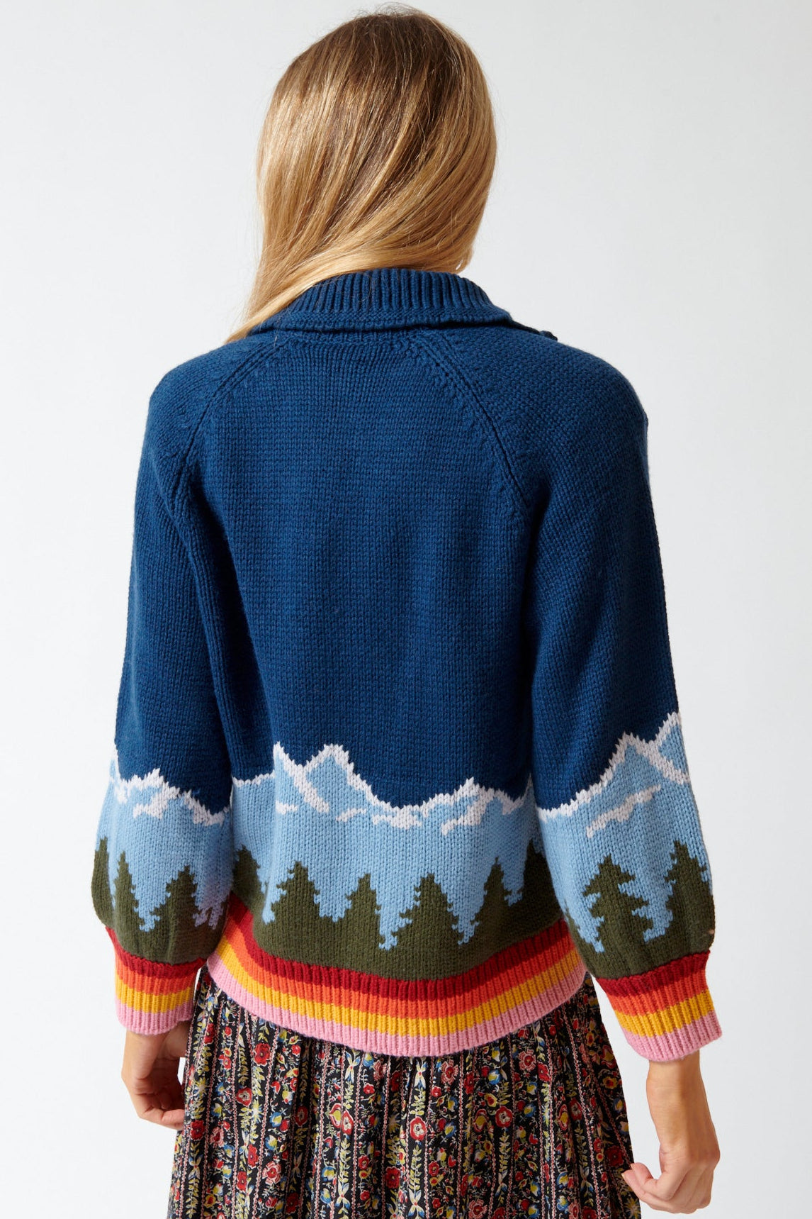 The Great The Vista Full-Zip Sweater Evergreen
