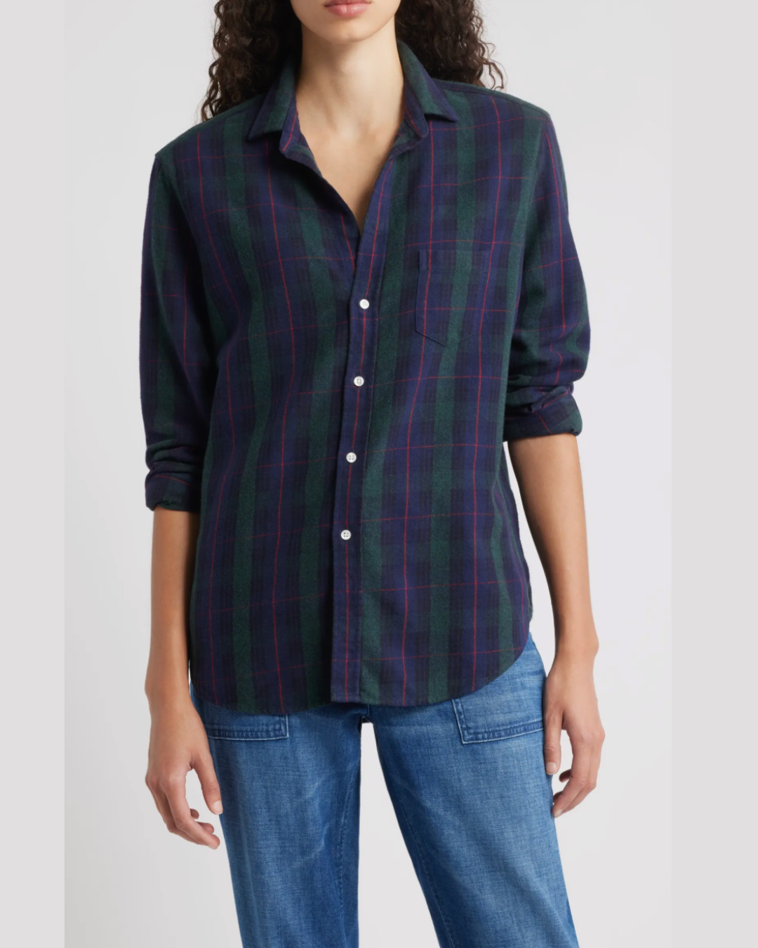 Frank and Eileen Eileen Relaxed Button-Up Shirt in Plaid Flannel