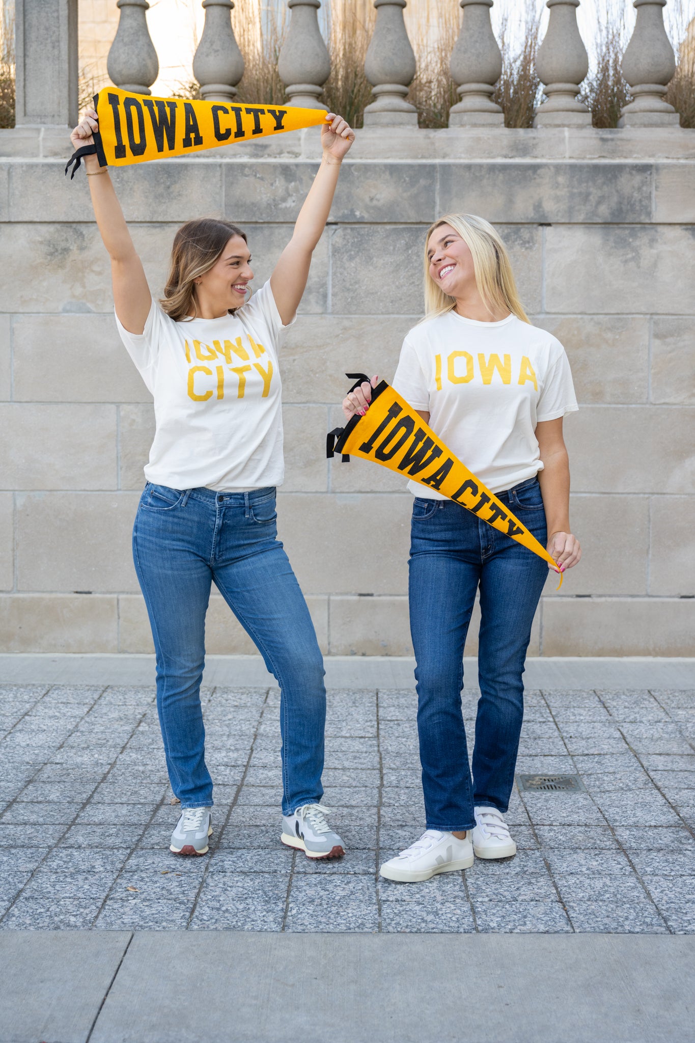 Retro Brand Collegiate Full Length Iowa Tee