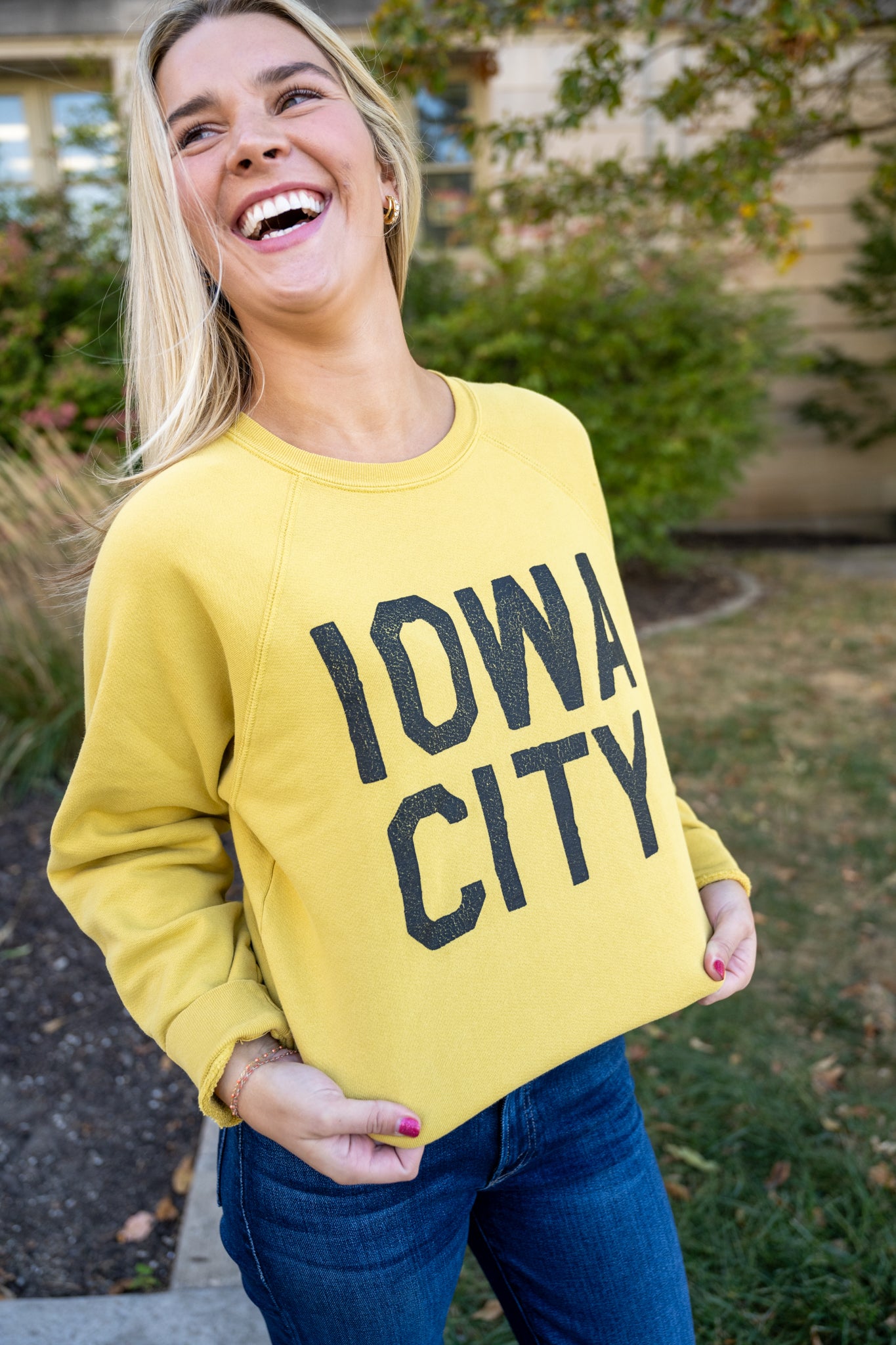 Retro Brand Vintage Iowa City Full Length Sweatshirt